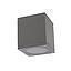 FOCO SOB CUADRADO ARC GU10 IP54 GRIS SIN AMP
