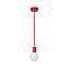 LAMP COLGANTE SOQUET 1 LUZ ROJO