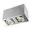 FOCO SOB 2L OX13BC CUADR GU10 MAX 35W IP20 BCO MATE S/AMP