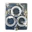 PACK X3 DOWNLIGHT FIJO GU10 METAL BCO C/CON S/AMP