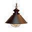 LAMP.COLGAR COBRE ENVEJECIDO MOF.PE001-1P LINES NAUTI