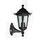 FAROL A MURO 6001S E27 6 CAR SUJ/INFERIOR NEG S/A
