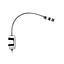 APLIQUE LECTURA ALUMINIO LED 4W 300LM 3000K C/SWITCH
