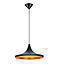 LAMP. COLGAR  DONORA WIDE NEGRO 36CM E27 MAX 60W  S/A