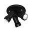 PLAFON 3L R63 NEGRO