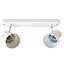 RIEL 2 FOCOS R63 BP BLANCO
