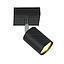 FOCO SOBR.1 LUZ GU10  SILO NEGRO MATE S/A