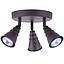 PLAFON 3 LUCES GU10 TERRA OXIDO S/A