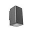 APLIQUE MURO SAVIA PC GRIS GRAFITO IP65 GU10 C/A LED 8W
