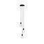LAMP COLGAR SKY NEGRO CENTRO 3X  E27 60W MAX S/AMP