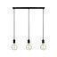 LAMP COLGAR SKY NEGRO LINEAL 3X E27 60W MAX S/AMP