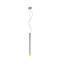 LAMP COLGAR PIPER 1L #20003 GU10 BLANCO+GOLD H40CM S/A