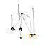 LAMP COLGAR MECCA S 5L E27 NEGRO/DORADO S/A