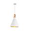 LAMP COLGAR RILEY GOLD 1L #20034 E27 BLANCO/DORADO D24CM  S/A