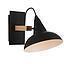 APLIQUE DENVER 1L E27 NEGRO MATE D21CM S/A