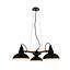 LAMP COLGAR DENVER 3L E27 NEGRO MATE D21CM S/A
