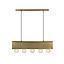 LAMP COLGAR COUTURE ANTIQUE BRASS 5X27 MAX 40W  S/AMP