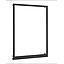 APLIQUE FRAME LED NEGRO 15W 3000K 70X50CM