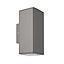 APLIQUE SINTÉTICO COSTA BRICK 2 X GU10 MAX.6W IP65 GRIS