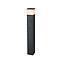 FAROL POSTE CILENE 80CM ALUMINIO NEGRO MATE IP44  E27  S/A