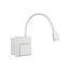 APLIQUE LECTURA LED  3W 3000K 150LM BLANCO C/PUERTO CARGA USB