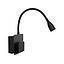 APLIQUE LECTURA LED  3W 3000K 150LM NEGRO C/PUERTO CARGA USB