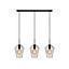 LAMP COLGAR RETRO  3L E27 NEGRO/HUMO S%2fA