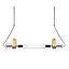 LAMP COLGAR WINSTON 2L BRONCE PULIDO S/A