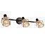 BARRA TUBO 3 LUCES GU10 KRATIA CAFÉ ORO S/AMP