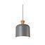 LAMP. COLGAR 1 LUZ RURIK E27 GRIS S/AMP