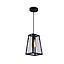 LAMP. COLGAR 1 LUZ VANKO SLIM E27 NEGRO S/AMP