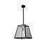 LAMP. COLGAR 1 LUZ VANKO E27 NEGRO S/AMP