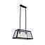 LAMP. COLGAR 2 LUCES VANKO E27 NEGRO S/AMP
