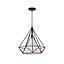 LAMP. COLGAR 1 LUZ STAVROS E27 NEGRO S/AMP