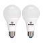 PACK X2 AMP LED BOLA A60 8W LC #71205 E27 DIM WESTINGHOUSE (BOX)