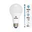 AMP LED BOLA A55 5W LBF #65021 E27 DIM WESTINGHOUSE (BOX)