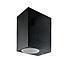 APLIQUE HEXOS BIDIRECCIONAL ALUMINIO NEGRO  IP44 GU10 S/A