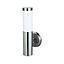 APLIQUE MURO ESPIGA ACERO INOX IP44 E27 S/A