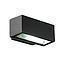 APLIQUE MURO EXTERIOR BIDIRECCIONAL E27 MAX 60W NEGRO IP54 S/A
