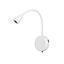 APLIQUE LECTURA LED ZOOM 3W #61006 3000K 150LM BLANCO C/SWITCH WESTINGHOUSE