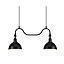 LAMP COLGAR EKELUND  NEGRO 2X27 MAX 40W  S/AMP