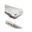 CANOA HERMETICA ESTANCA BYP  PARA TUBO LED 2X18W S/TUBO PC/ABS ( T5/T8)ANCHA