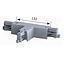 CONECTOR T DERECHO  P/RIEL NORDIC NEGRO (047-203-20)