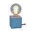 LAMP S/MESA 1L CUAD GLOBE CONCRET E27 DIAM 10 CM S/A