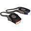 SET  2 LUCES LED BICI LUZ BLANCA DELANT ROJA TRAS FLASH 2 PILAS CR2032 INCLUIDAS