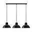 LAMP. COLGAR 3L LOFT NEGRO 22CM 3X E27 MAX 40W  S/A