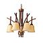 LAMP. COLGAR 5XE27-40W PANTALLA VIDRIO  