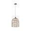 LAMP COLGAR FIBRA E27 NATURAL D30CM S/AMP