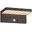 APLIQUE LED SOLAR STACK NEGRO 3 FUNCION 3000K