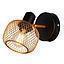 FOCO SOB. 1 LUZ E14 INDO MALLA METAL DORADO MATE  S/A